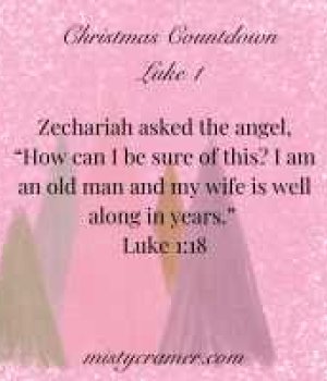 Countdown to Christmas: Luke 1, Zechariah's Response, Mary's Response,
