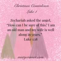 Countdown to Christmas: Luke 1, Zechariah's Response, Mary's Response,